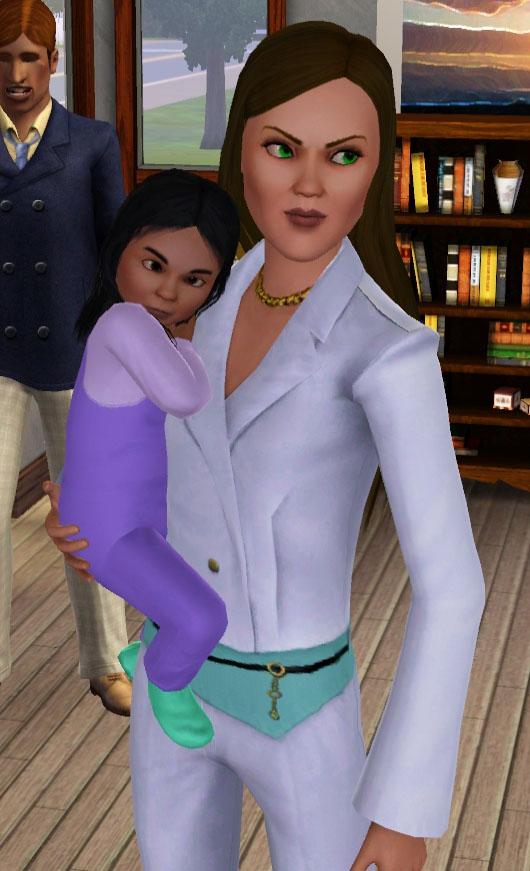 Leila with Bianca, her Friendly and Neurotic firstborn daughter.